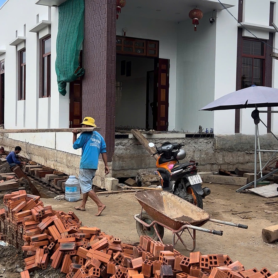 Công trình di dời Nhà tại Long An lùi về sau 30m do trúng giải tỏa mở rộng đường