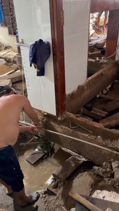 nang nha 2 tang 160m2 len 60cm tai can tho do thap hon mat duong 4